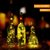Sketchfab Wine Bottle Cap Cork Lights Silver Wire String LED Diwali Light, Battery (Included)- Pack of 6