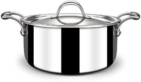 Stahl Triply Stainless Steel Artisan Casserole with Lid, 4118,18cm, 2.0 Liters