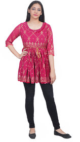 Goergette Printed Top (Red) (39)