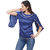 SanToon (Dark Blue) GeorGette Top