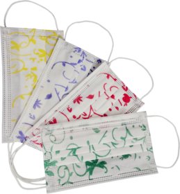 Floral Print Surgical Masks - Assorted (Pack of 50)