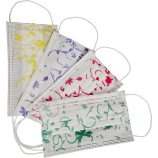Floral Print Surgical Masks - Assorted (Pack of 50)