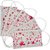 Floral Red Print Surgical Masks (Pack of 50)