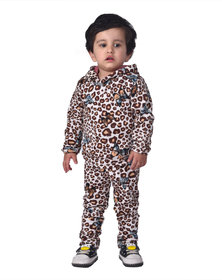 Kid Kupboard Cotton Full Sleeves Tiger Design Printed Bodysuits for Baby