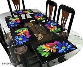 placemats set of 6 pcs/ table mat set of 6 pcs/ dining table placemat set of 6pcs/placemat set of 6 pcs(multicolour