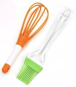 Rozatech combo of Oil Brush and plastic whisk
