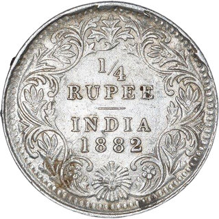                       1/4 rupees 1882                                              