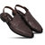 ESCAPER Men's Copper Synthetic Leather Hook and Loop Pesahawari Sandals