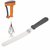 Rozatech 1 Pc Angular Cake Palette Knife and 1 Pc Hand Free Egg Whisk Egg Beater Hand Blender Combo (Random)