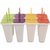 Rozatech Tutty Futty 8 Pop Mould and Kulfi Maker Multicolor Plastic Ice Cube Tray Set Color Assorted