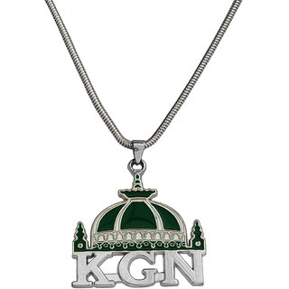                       M Men Style Muslim Mosque  Locket Muslim Gift Islamic Allah Jewelry  Multicolour Zinc Metal Pendant For Men And Women                                              