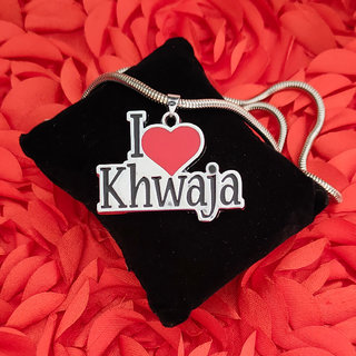                       ShivJagdamba ALLAHQuran Islamic I LOVE Khwaja Locket Multicolour Zinc Metal ecklace Jewelry Muslims Gift Idea for Unisex                                              