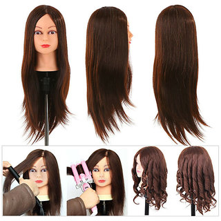 Buy Synthetic Hair Practice Dummy Feel Natural Human Soft Hair Dummy For Styling/Makeup Mannequin For Trainers, Brown Online @ ₹1299 from ShopClues Buy Synthetic Hair Practice Dummy Feel Natural Human Soft Hair Dummy For Styling/Makeup Mannequin For Trainers, Brown Online @ ₹1299 from ShopClues