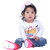 Kid Kupboard Cotton Full-Sleeves T-Shirt For Baby Girls (White)