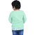 Kid Kupboard Cotton Full-Sleeves Light Green Sweatshirts for Girls