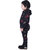 Kid Kupboard Cotton Full-Sleeves Black Bodysuits for Girls
