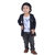 Kid Kupboard Cotton Full-Sleeves Black Jackets for Kids