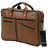 MATRICE laptop cum messenger bag with Tan-Black faux vegan leather(NE-S-0795-TanBlack)