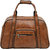 MATRICE duffle bag with Tan two tone faux vegan leather(NE-S-0797-Tan)