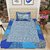 UniqChoice BlueColor 100% Cotton Jaipuri Printed Single bedsheet With 1 Pillow Cover 150 x 220 Cm(1+1_Single_65_Blue)