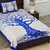 UniqChoice BlueColor 100% Cotton Jaipuri Printed Single bedsheet With 1 Pillow Cover 150 x 220 Cm(1+1_Single_Tree_Blue)