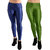 HOMESHOP Shiny lycra leggings for women and girls (Pack of 2) NavyBlue Mehandi