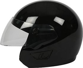 TVS HELMET HALF FACE BLACK BE Motorbike Helmet Black