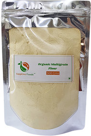 Sapphire Food Organic Multigrain Flour Natural Fresh And Premium Quality 500 Gms