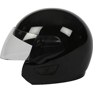 TVS HELMET HALF FACE BLACK BE Motorbike Helmet Black