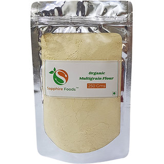 Sapphire Food Organic Multigrain Flour Natural Fresh And Premium Quality 250 Gms