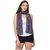 Get Wrapped Net Fabric Kimono & Embroidered Scarves Combo for Women - Pack of 2