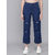Kotty Womens Cotton Blend Blue Flared Fit Jeans