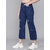 Kotty Womens Cotton Blend Blue Flared Fit Jeans