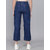 Kotty Womens Cotton Blend Blue Flared Fit Jeans