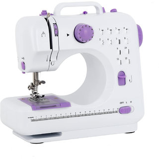 ZuZu Electric Sewing Machine 12 Built-in Stitches with Multi-use Accessory Set for Home Sewing, Beginners