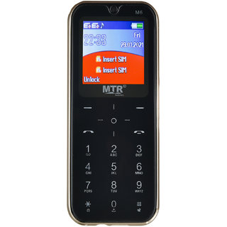 MTR M6 Bluetooth Dialer Mobile with Dual Sim Dual Standby Camera Mp3 Player Flash Light
