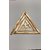 Jinanshi Fashion  Copper 6.5 Inches Triangle with Rim Helix- (16.5 x 16.5 x 0.5 cm) Brown