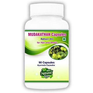                       Mudakathan Capsules 90 (Cardiospermum halicacabum/Balloon Vine)  Fresh  Pure - Pack of 1                                              