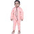 Kid Kupboard Cotton Full Sleeves Light Orange Bodysuits for Baby Girl's