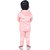 Kid Kupboard Cotton Full Sleeves Light Orange Bodysuits for Baby Girl's