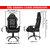 ASE Gold Series-10 PU Leather Gaming Chair  Ergonomic Chair With Metal Base (Black)