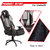 ASE Gold Series-14 PU Leather Gaming Chair  Ergonomic Chair With Metal Base (Black and Gray)