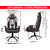ASE Gold Series-14 PU Leather Gaming Chair  Ergonomic Chair With Metal Base (Black and Gray)