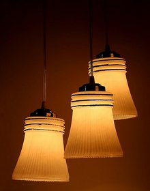 Pandent Hanging Ceiling Lamp Stylish Colorful & Manorative Three Glass Shade Lamp cv11