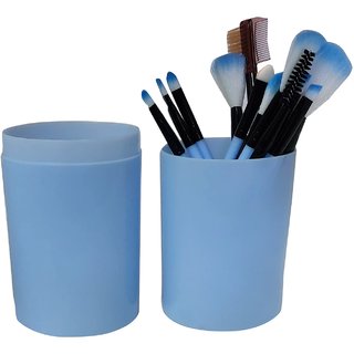                      vilton Professional Series Makeup Brush Set With Storage Barrel - Pack of 12 Professional Eye Makeup Brushes For Eyeshad                                              