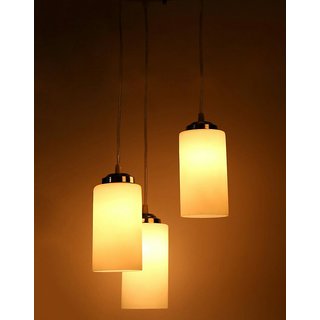 Pandent Hanging Ceiling Lamp Stylish Colorful & Manorative Three Glass Shade Lamp cv4