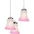 Pandent Hanging Ceiling Lamp Stylish Colorful & Manorative Three Glass Shade Lamp cv3