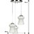 Pandent Hanging Ceiling Lamp Stylish Colorful & Manorative Three Glass Shade Lamp cv7