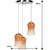 Pandent Hanging Ceiling Lamp Stylish Colorful & Manorative Three Glass Shade Lamp cv8