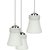 Pandent Hanging Ceiling Lamp Stylish Colorful & Manorative Three Glass Shade Lamp cv11